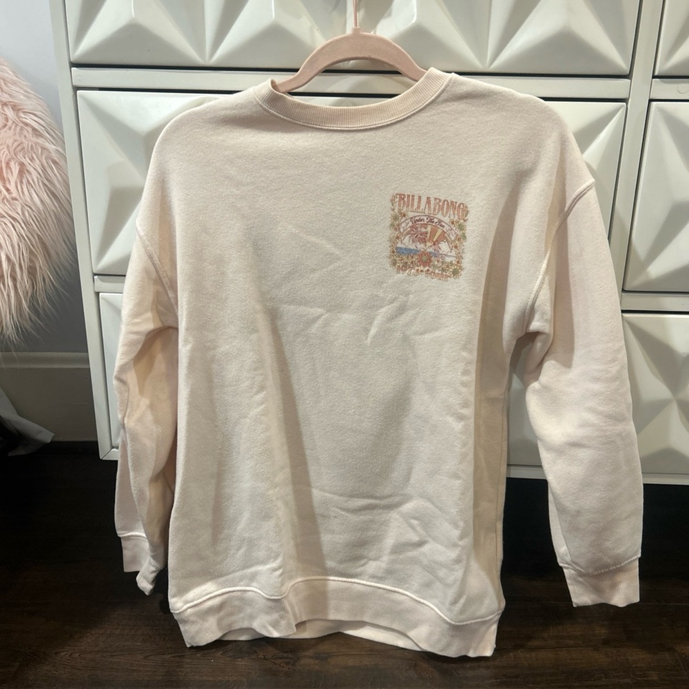 Billabong Cream Crew Neck Sweater